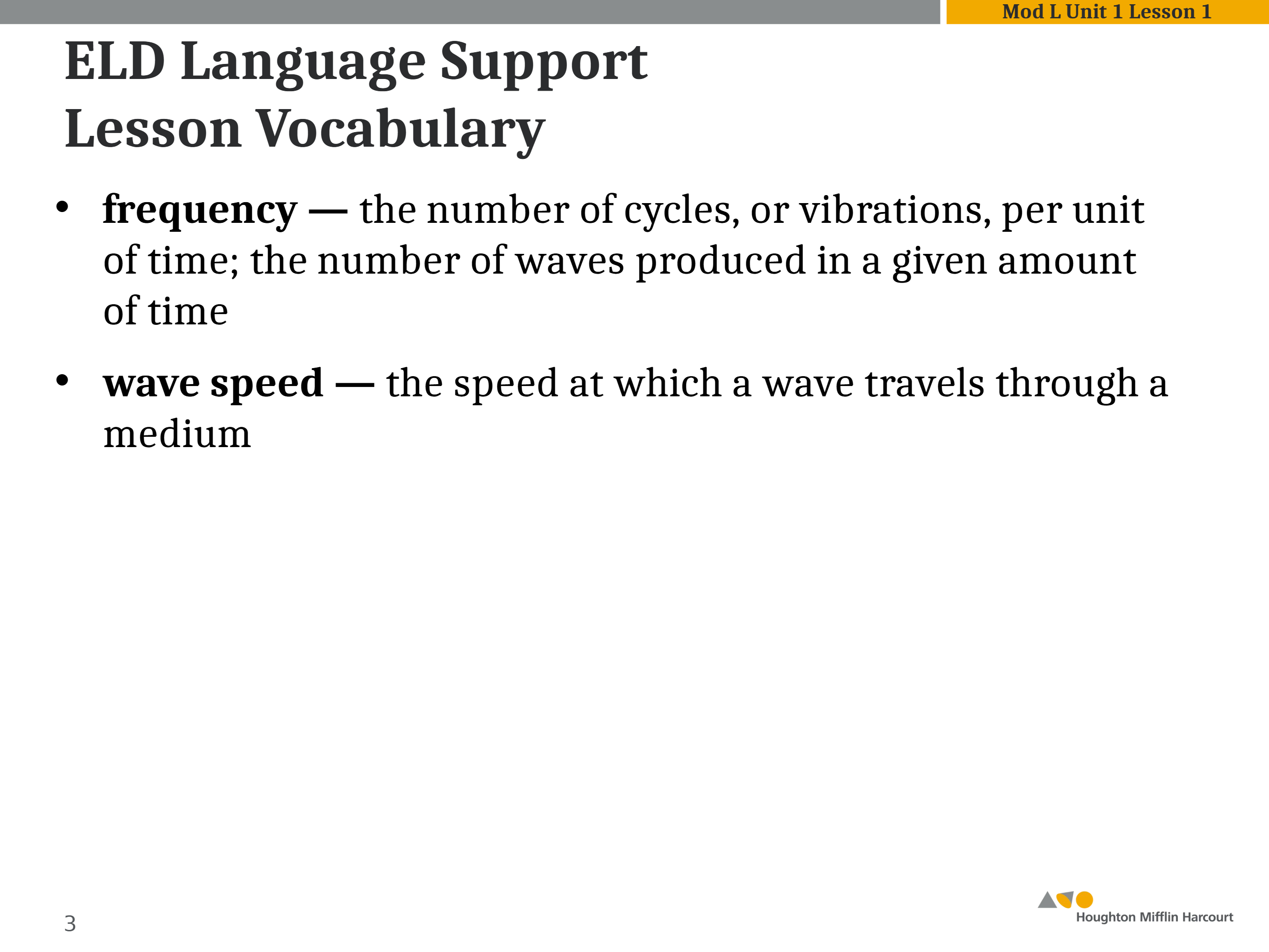 Introduction to waves Lesson