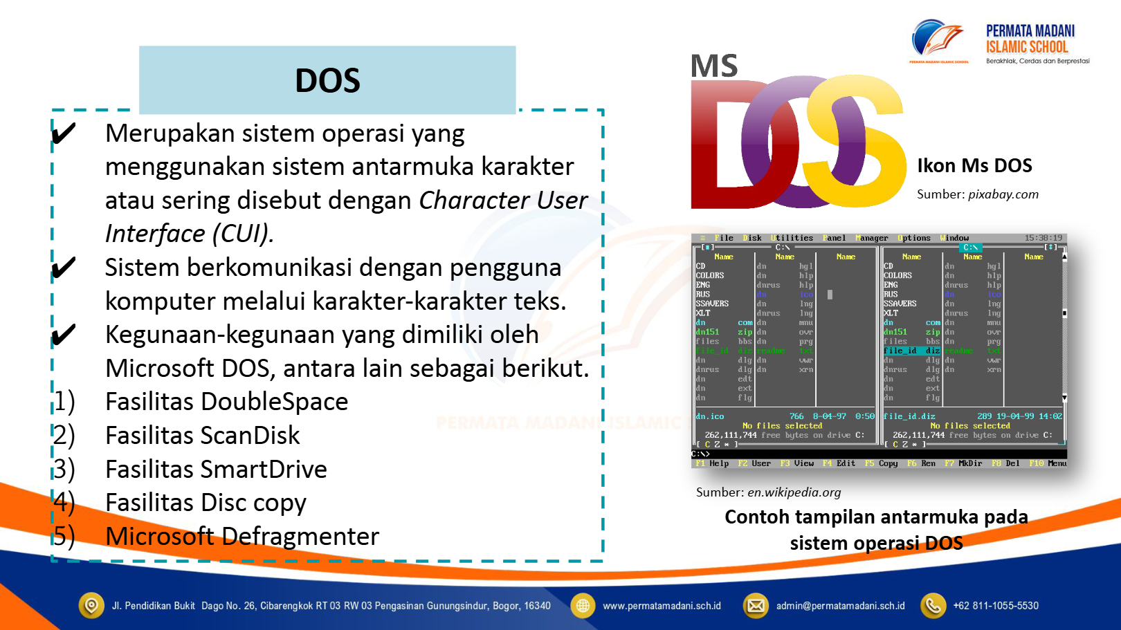 MS DOS Icon and Interface