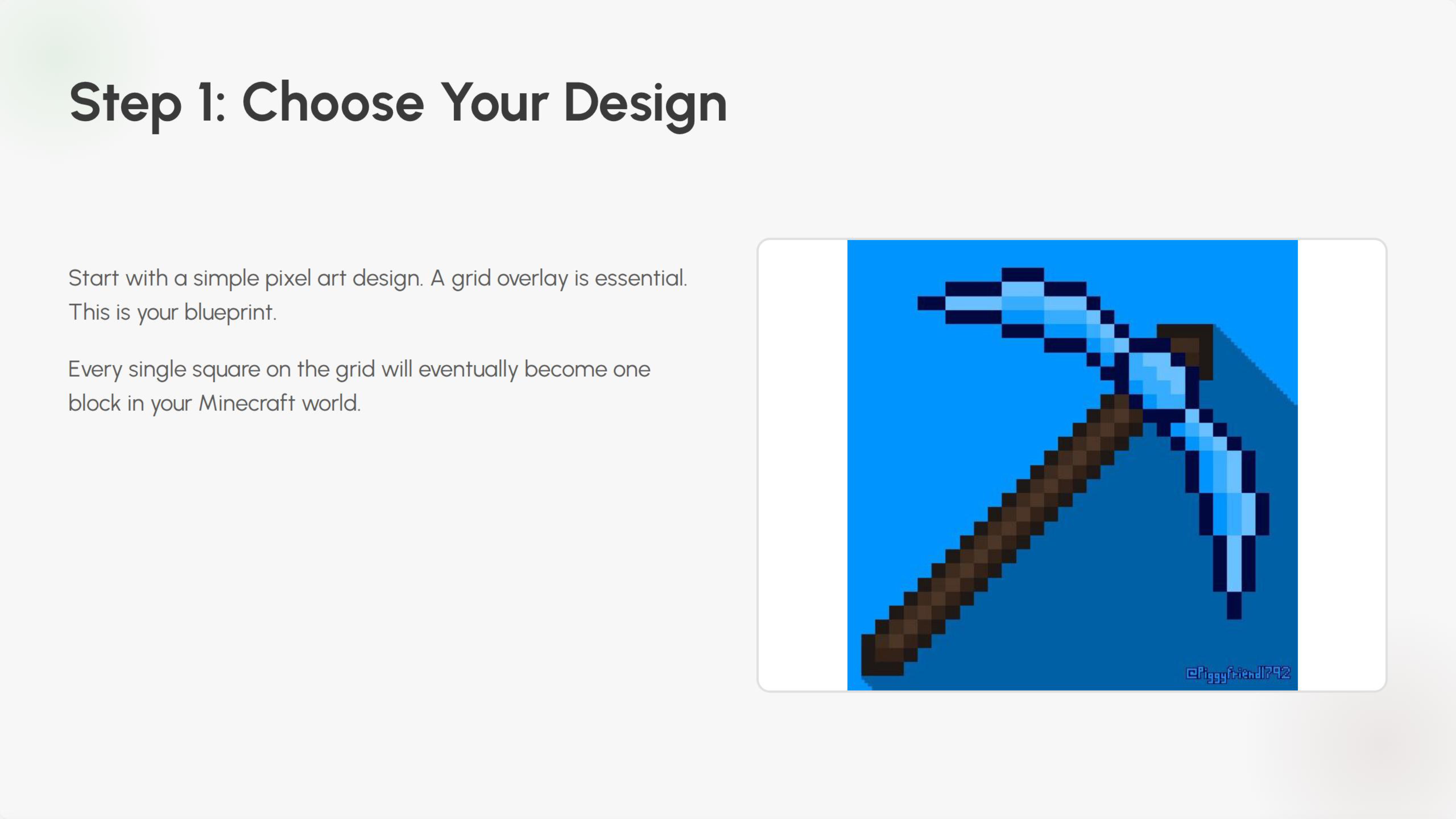Cartesian Graph Minecraft Lesson