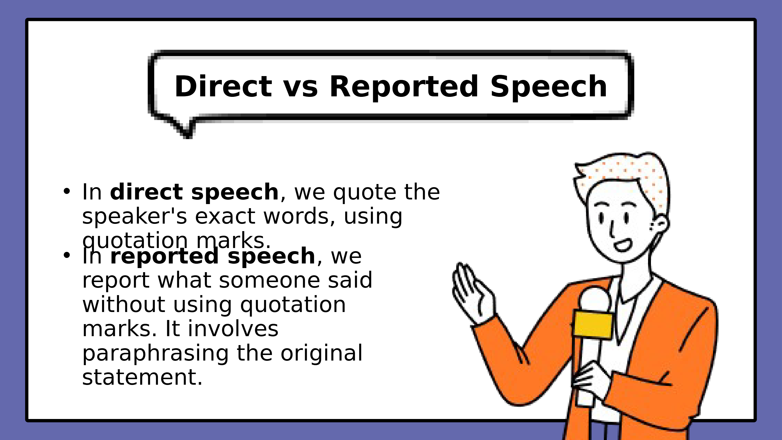 Reported Speech Lesson