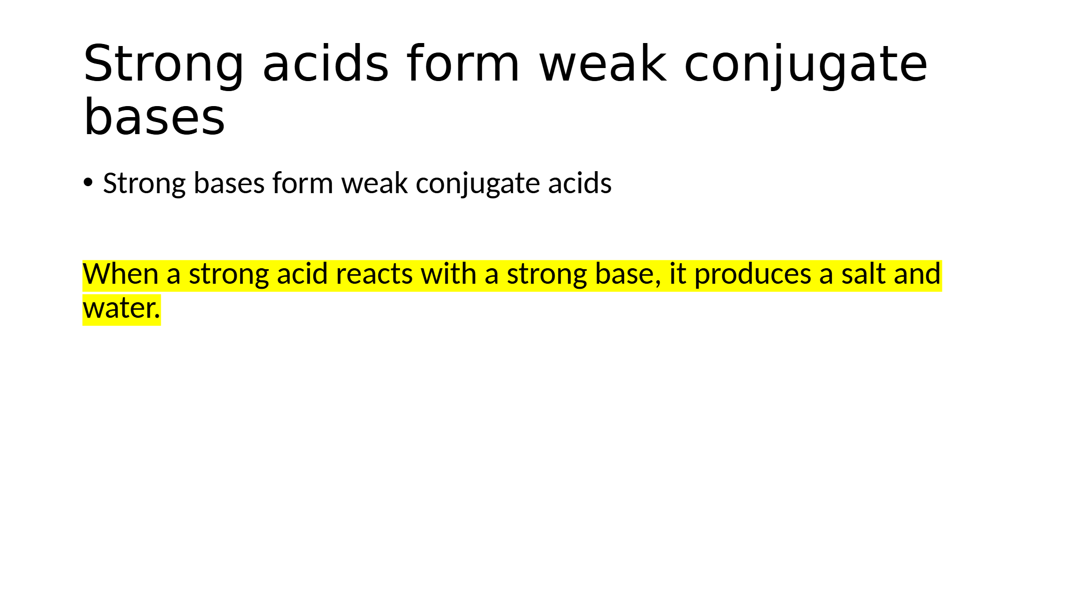Strong Acids and Bases Lesson