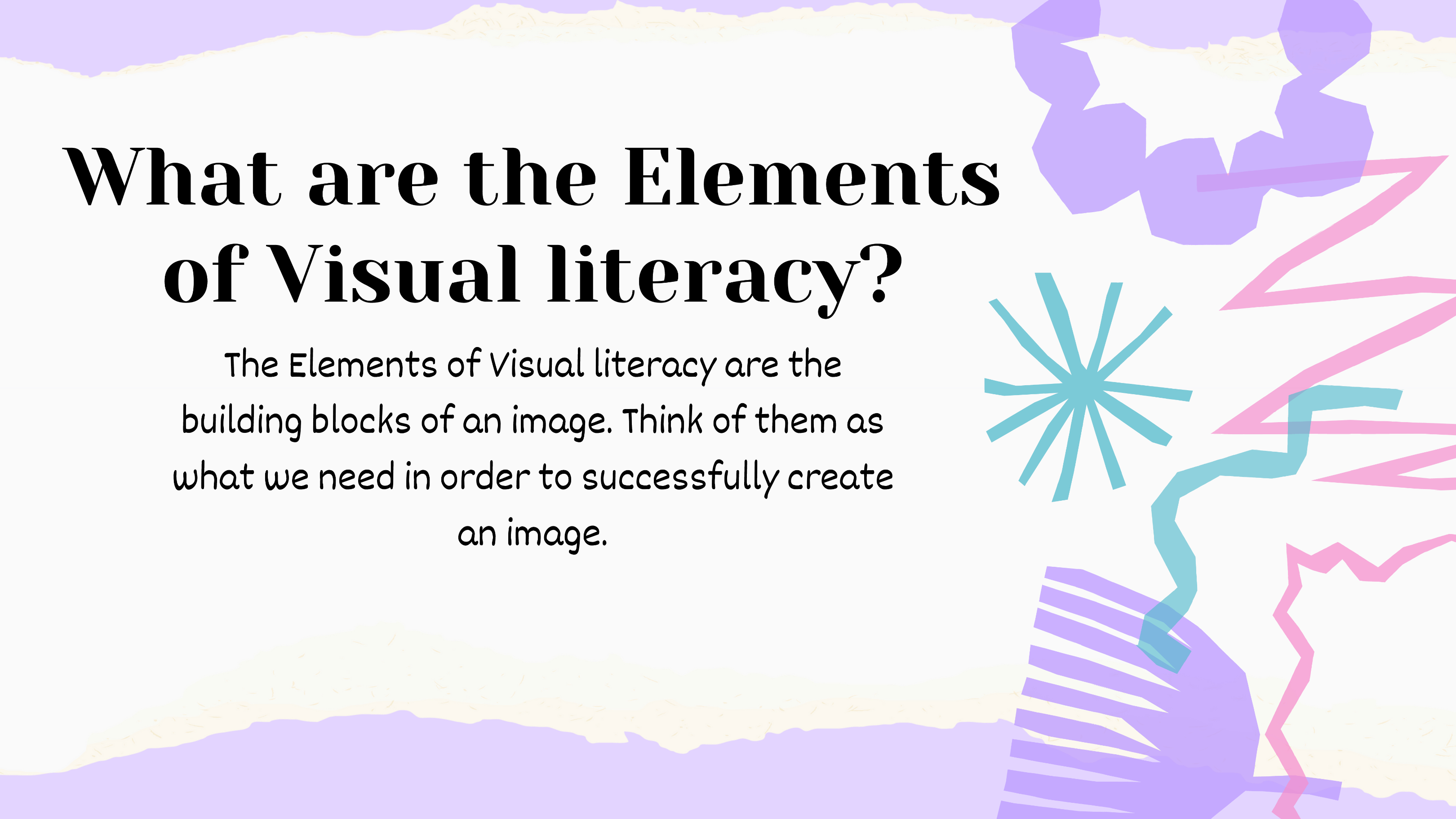 Elements of visual literacy Lesson