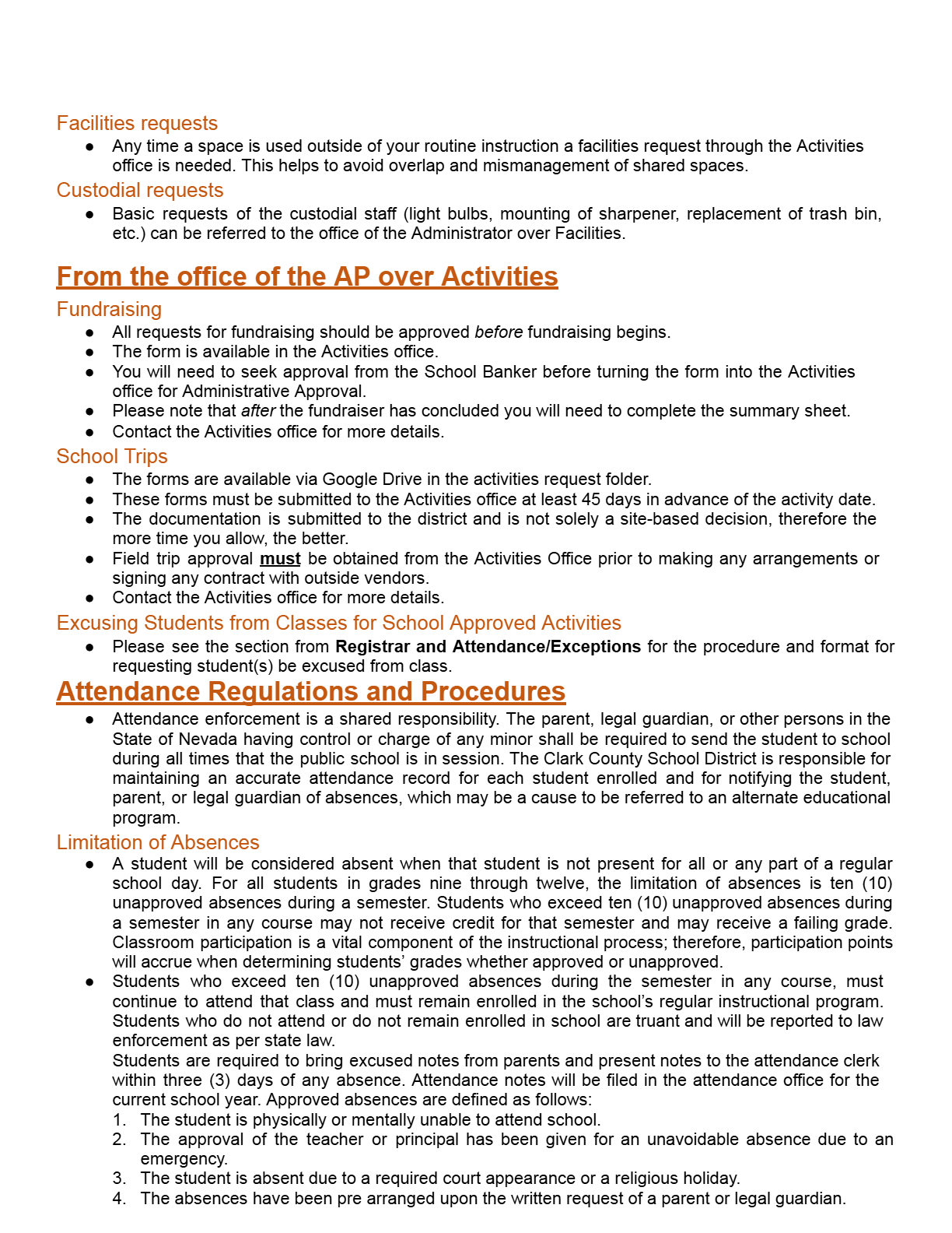 School Trip Forms