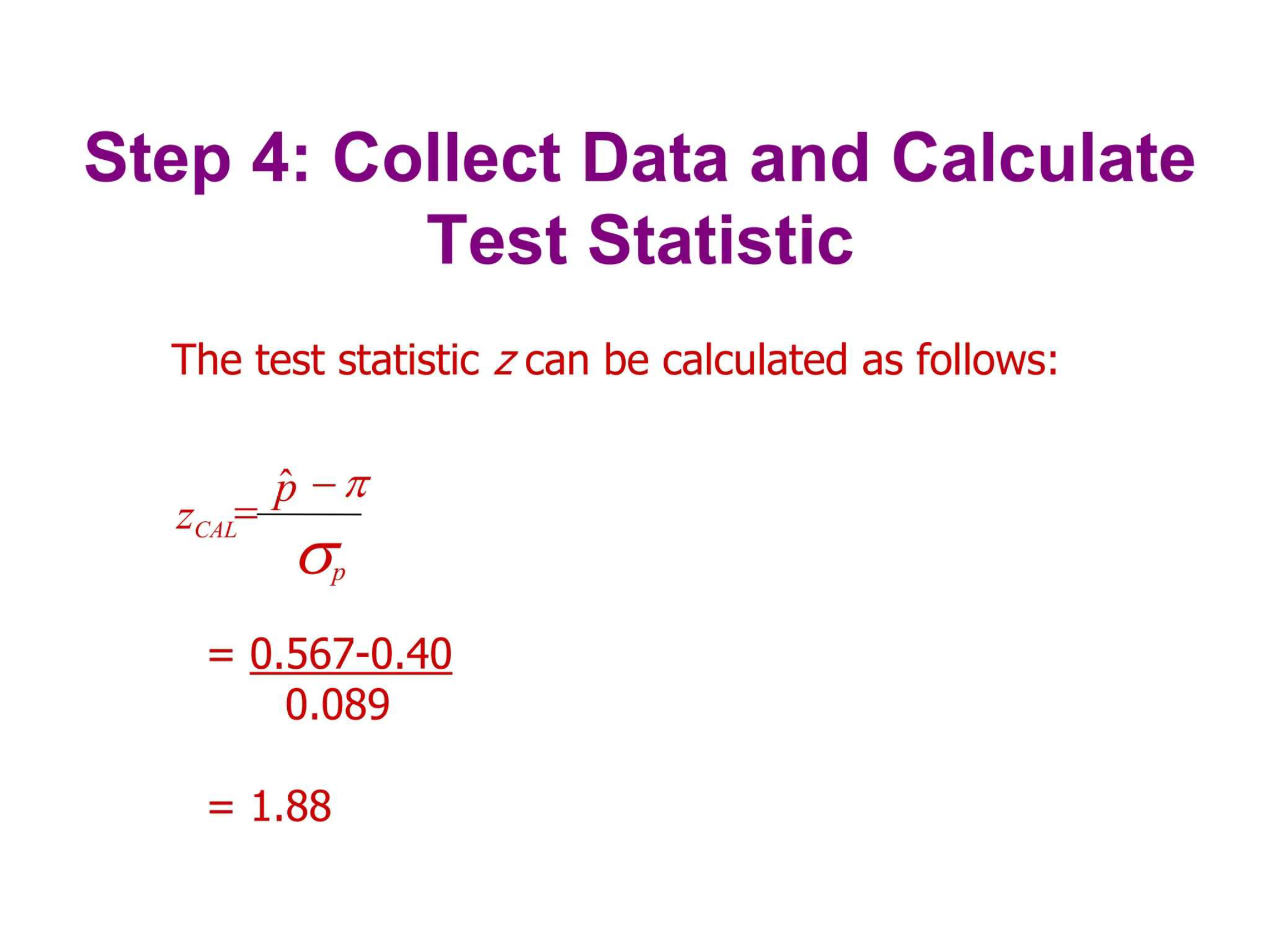 Identifying Appropriate Test Statistics Lesson