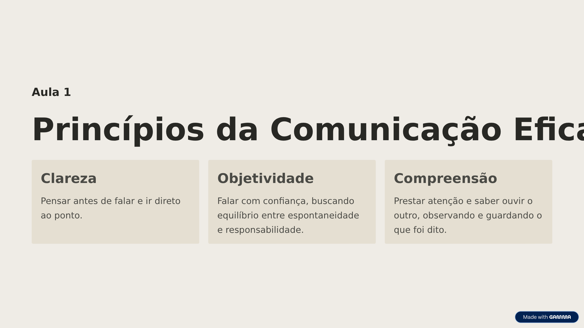 Comunicação eficaz