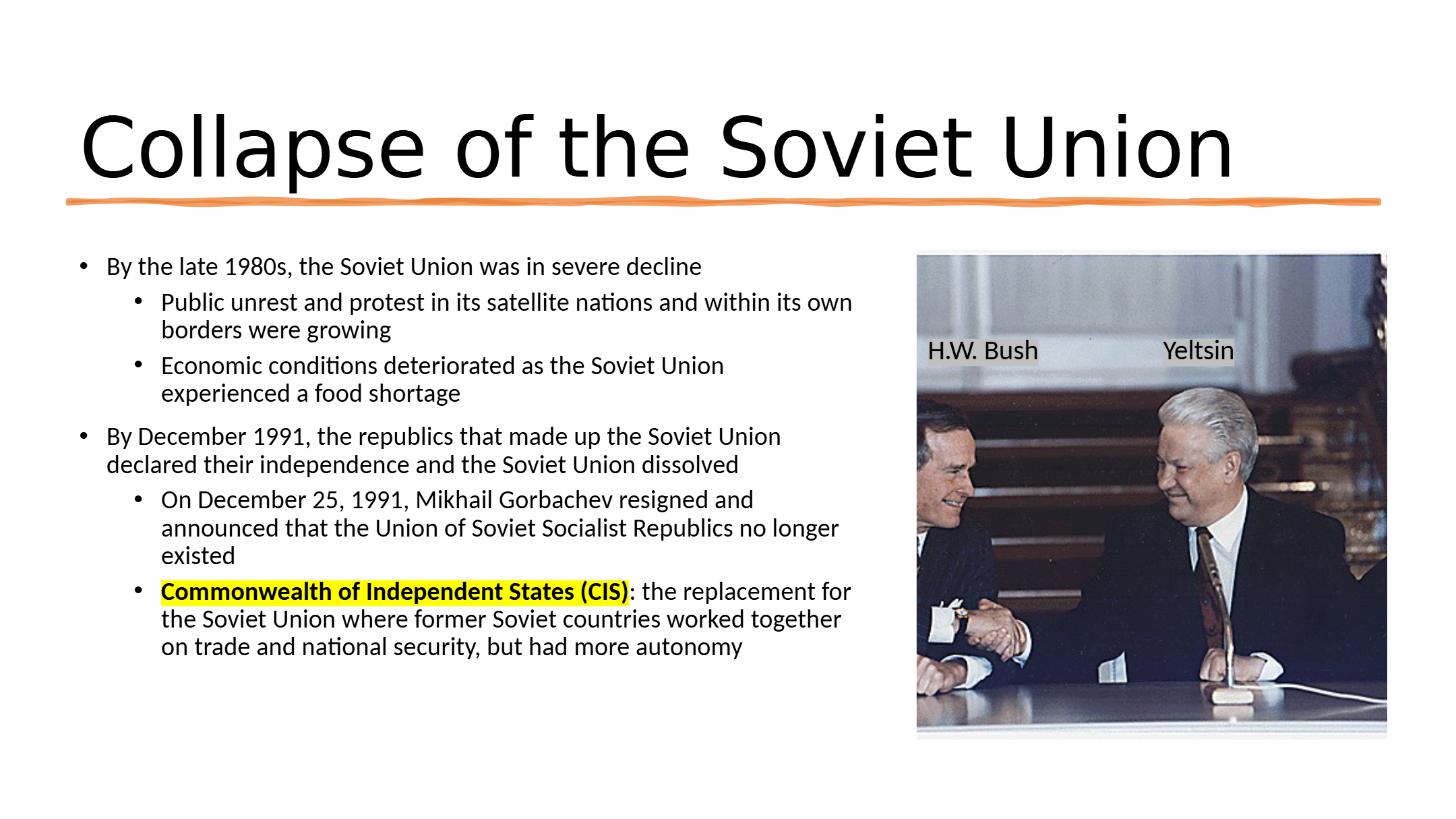 11.7 End of Cold War Lesson
