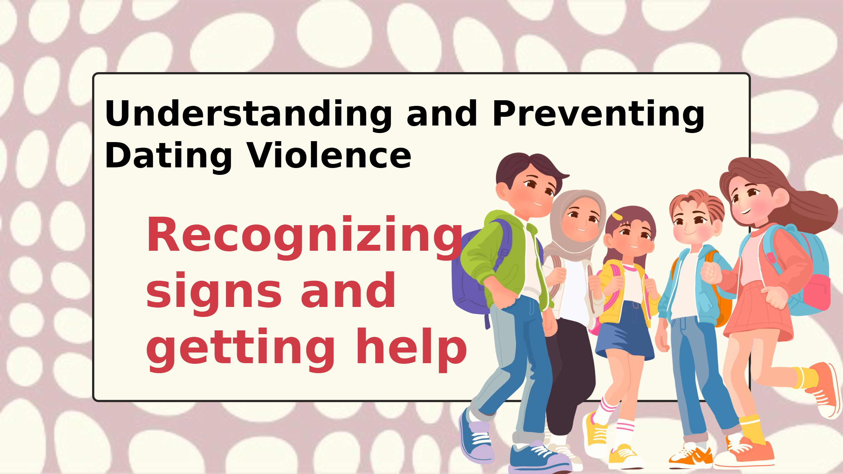Understanding Dating Violence Review Presentation Lesson