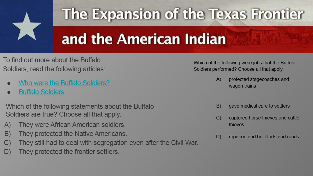 Expansion of the Texas Frontier and the American Indian Lesson