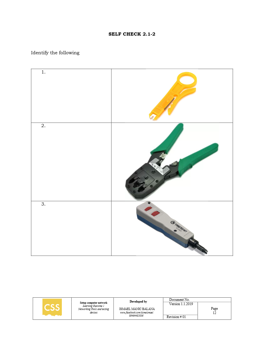 Image of a punch down tool
